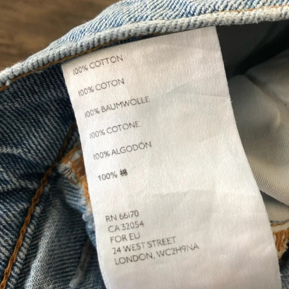 BDG Urban Outfitters 26 High Rise Mom Jeans Light Washed Holes Destroyed Ripped - Picture 10 of 10